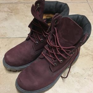 Women’s Timberland Burgundy Leather Boots